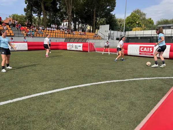 Lance de jogo junto à baliza. Distrital de Viseu, 2025.