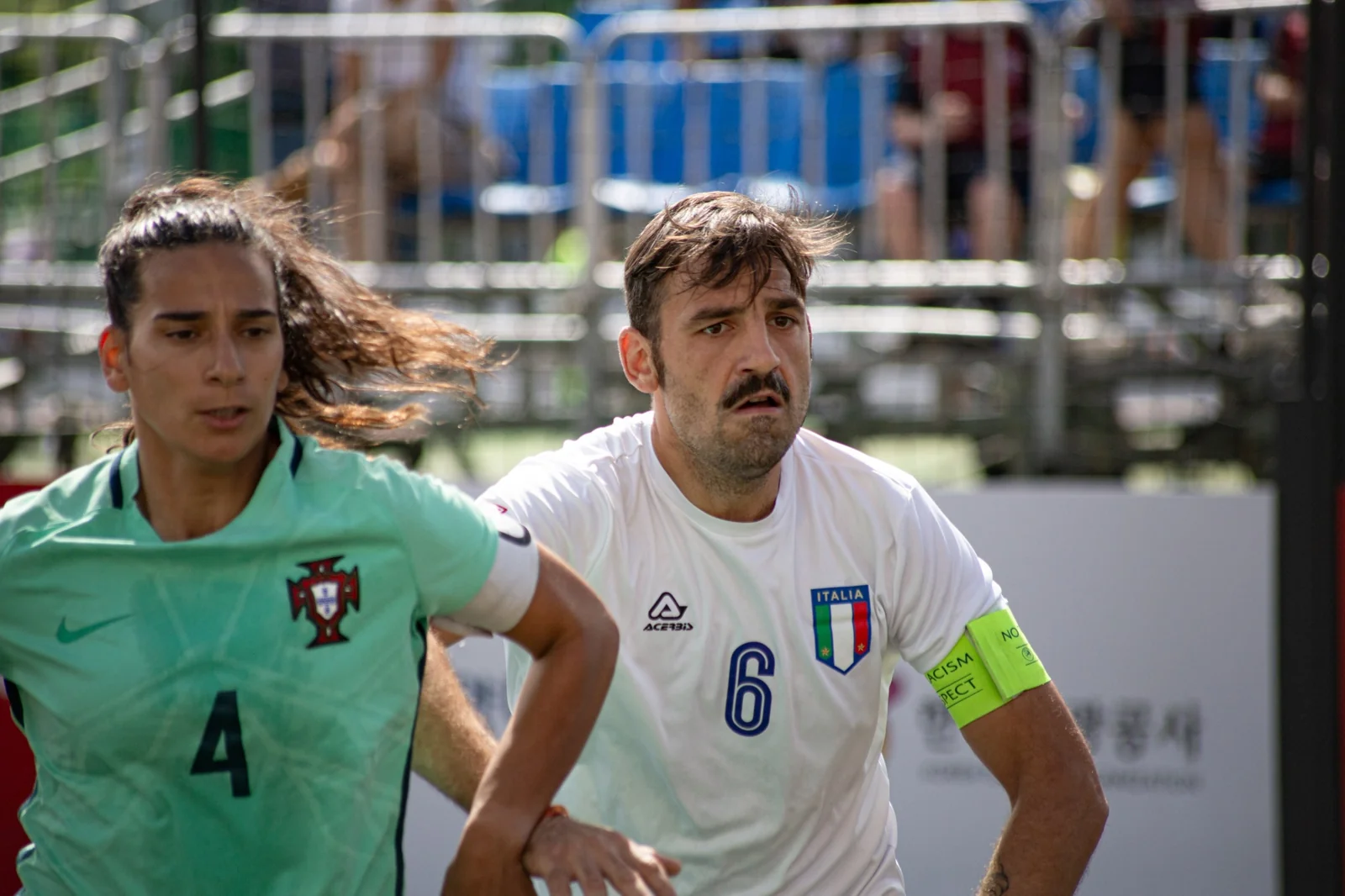 Portugal em campo no Mundial de Futebol de Rua de 2024.