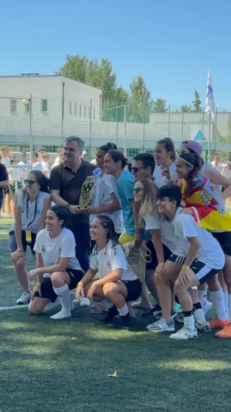 Participantes reunidos no campo. Nacional em Viseu, 2024.