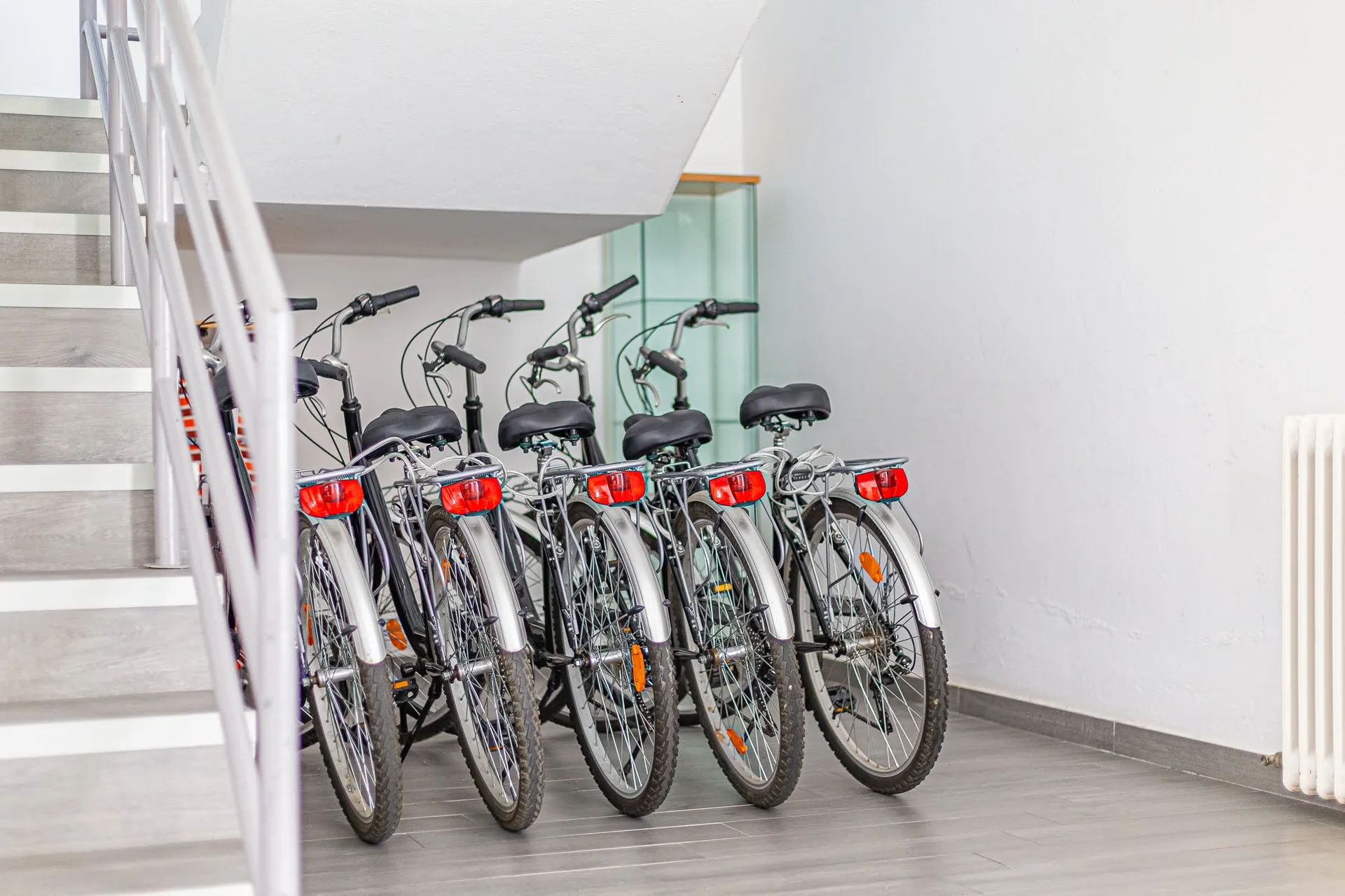 Bicycles at the hostel